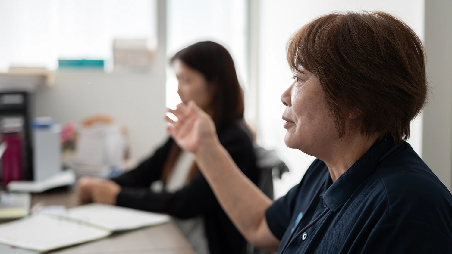 グループホームでのレクリエーションの様子