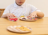 おやつタイムの様子